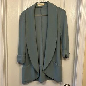 Blue Open Front Jacket/Blazer